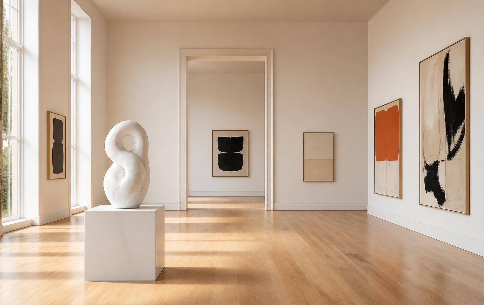 A gallery interior representative of the studio's work